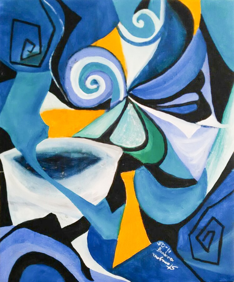 blue dominant shades abstract artwork abstract blue mood sensation