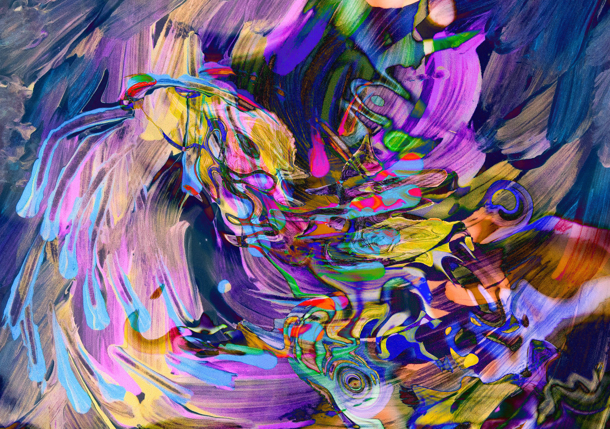 waving swirling flow abstract dynamic art image with moving fluid shapes and nuances
