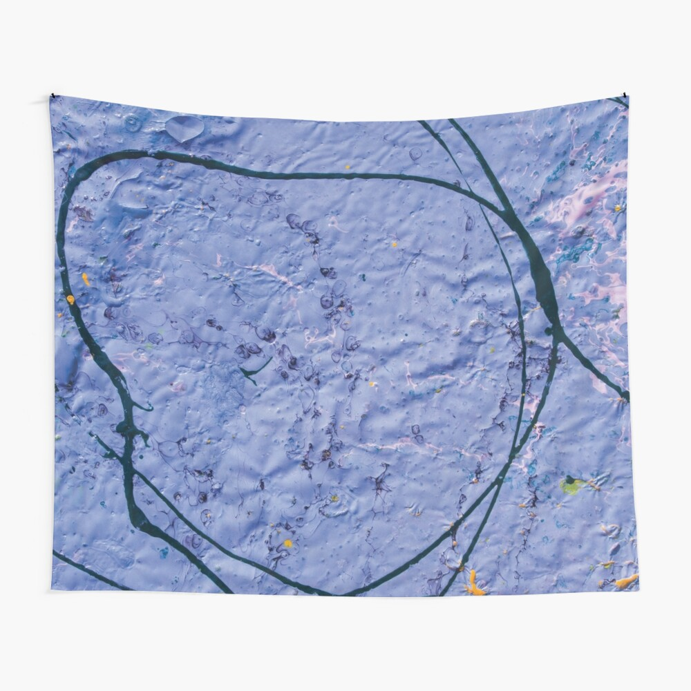 absract rough indigo pattern scarf