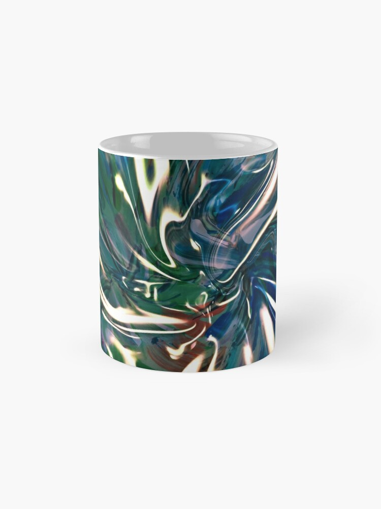 classic mug with liquid vortex pattern