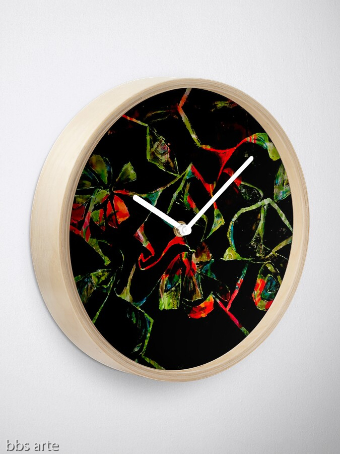 abstract-flora-shapes-clock.