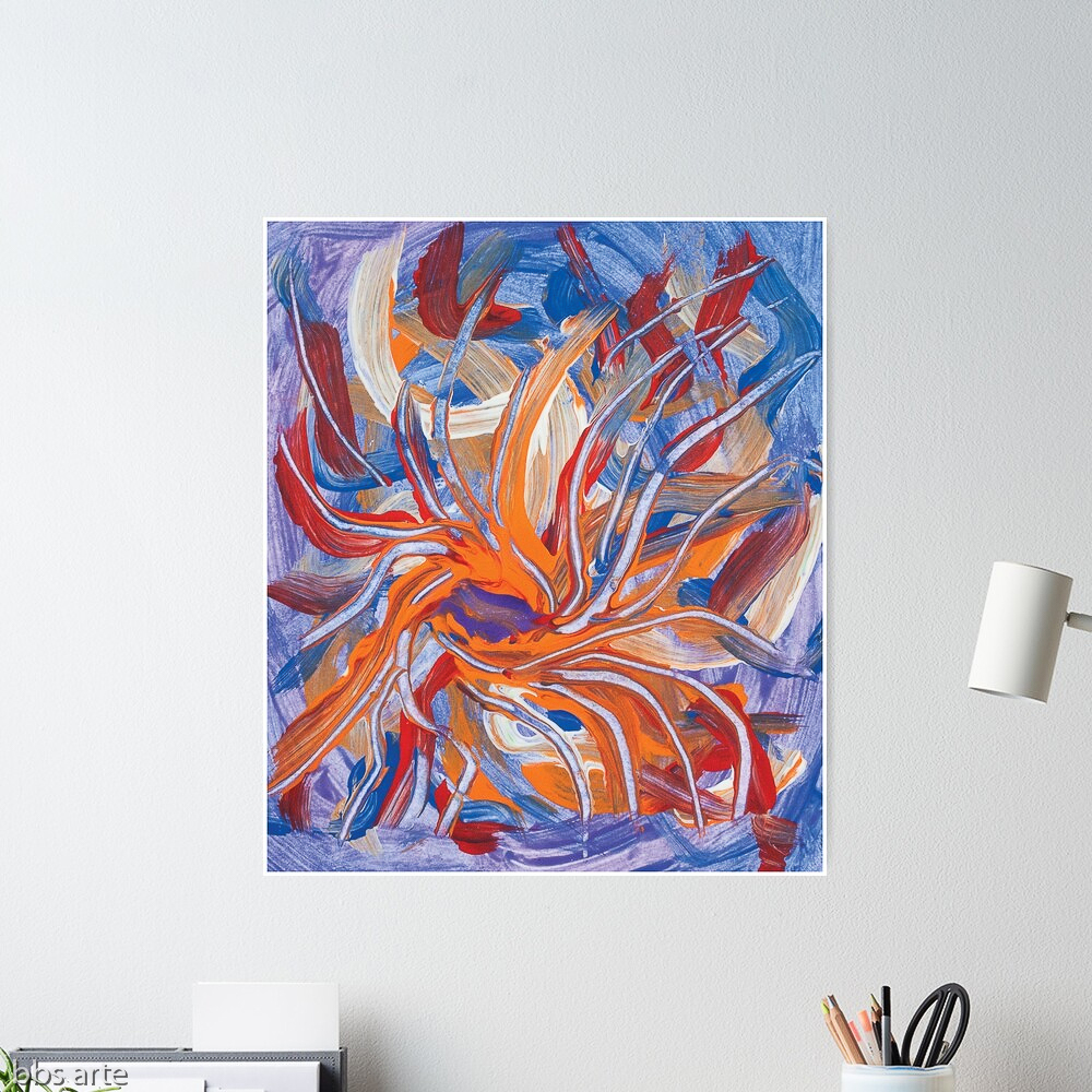 conflluence shape abstraction design poster